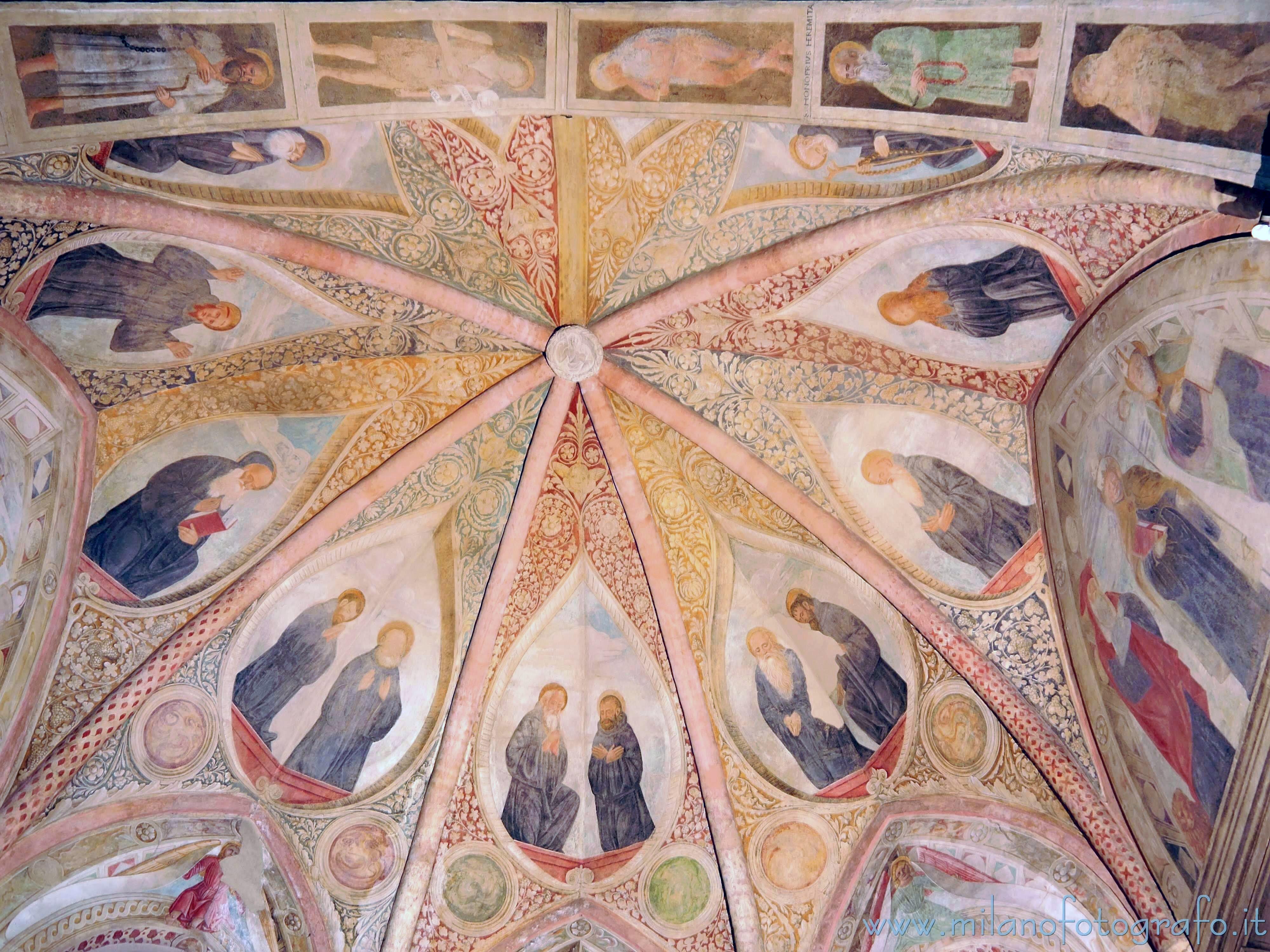 Milan (Italy) - Ceiling of the chapel of Sant’Antonio Abate, or Chapel Obiano